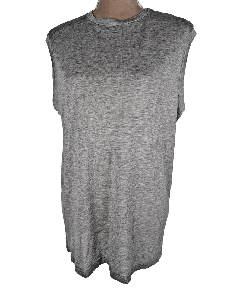 acne studios Sleeveless Tank Top Sz S Grey Casual Luxury Minimalist
