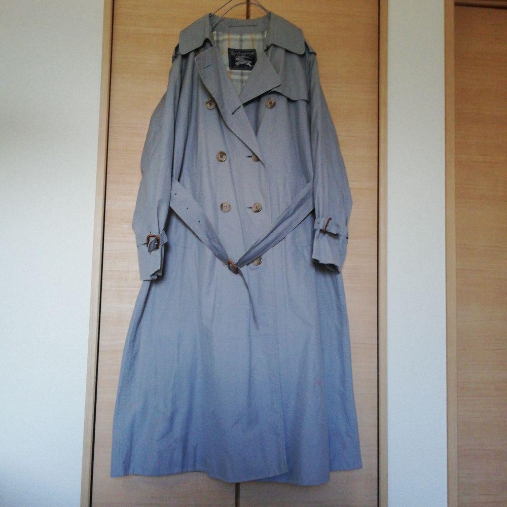 Made In England Burberry Single Sleeve Cotton Trench Coat Vintage 70'S80'S