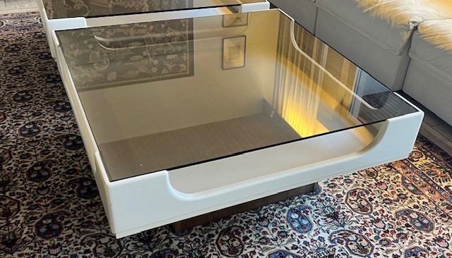 Space age design table coffee table Rolf Benz like Panton Colombo Stilnovo Paulin