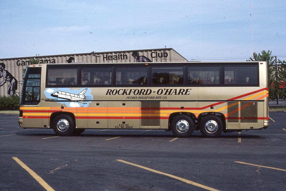 Original Bus Slide Rockford-O'Hare  #181 Space Shuttle Logo 1986 #9