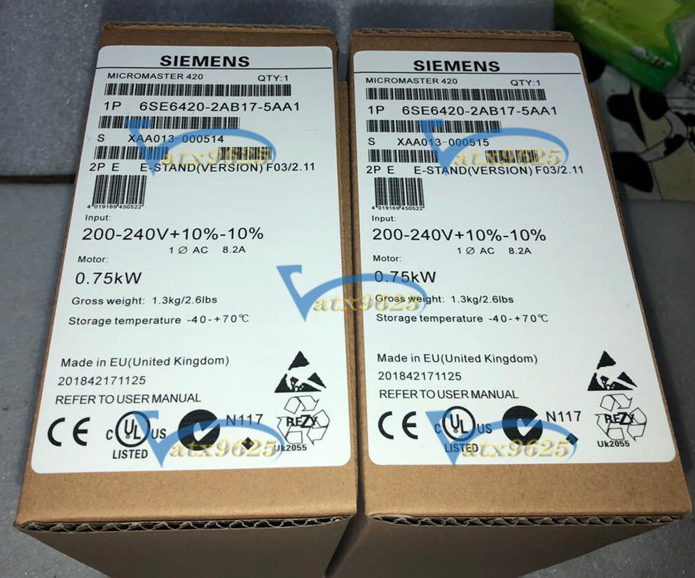 1PCS New Siemens 6SE6420-2AB17-5AA1 0.75KW 220V 6SE6 420-2AB17-5AA1