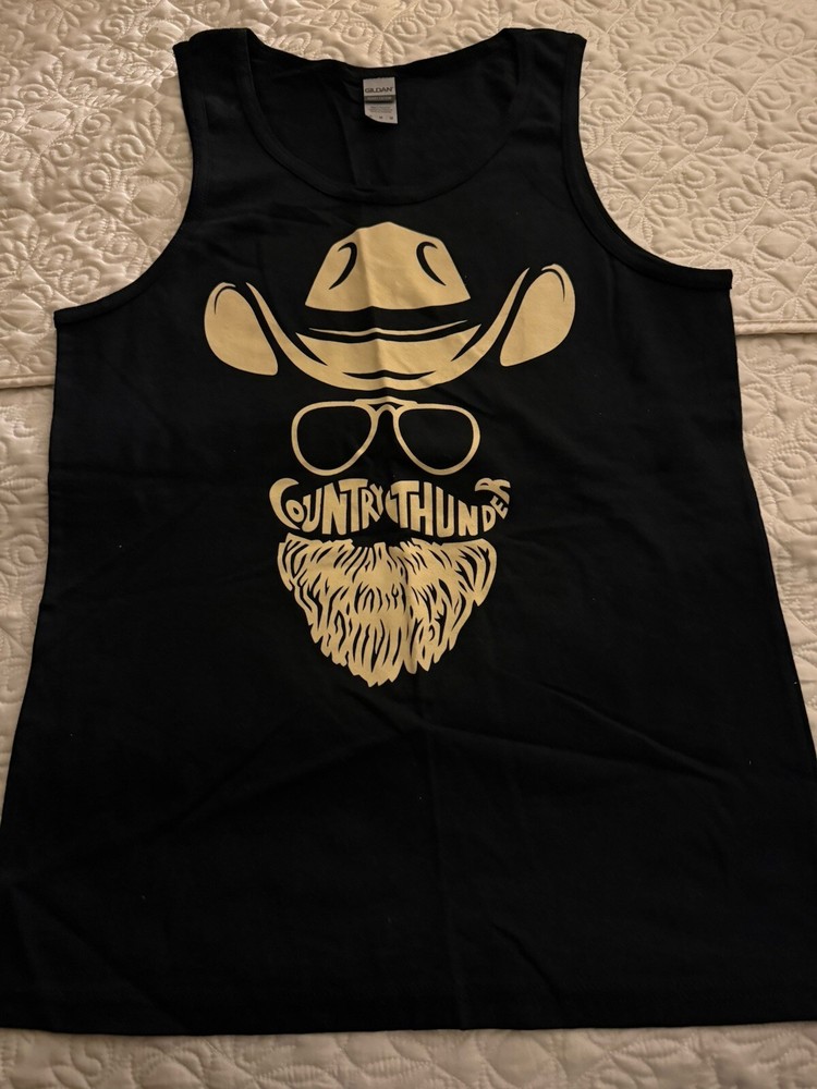 2021 Country Thunder Festival Black Sleeveless T-Shirt Size M NWOT