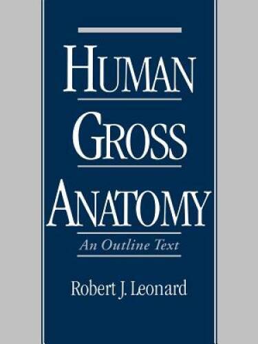 Human Gross Anatomy: An Outline Text - Paperback By Leonard, Robert J. - GOOD