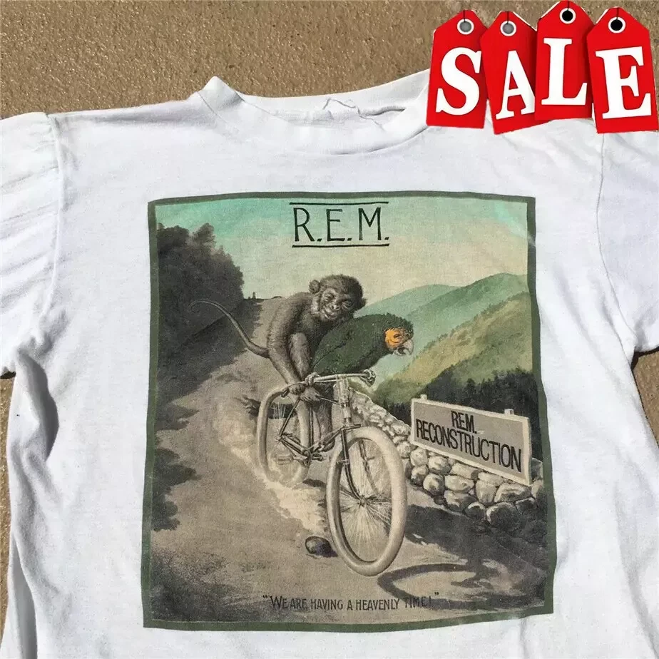 REM R.E.M. Band 1985 Tour Fables Of Reconstruction T Shirt Full Size S-5XL Go130