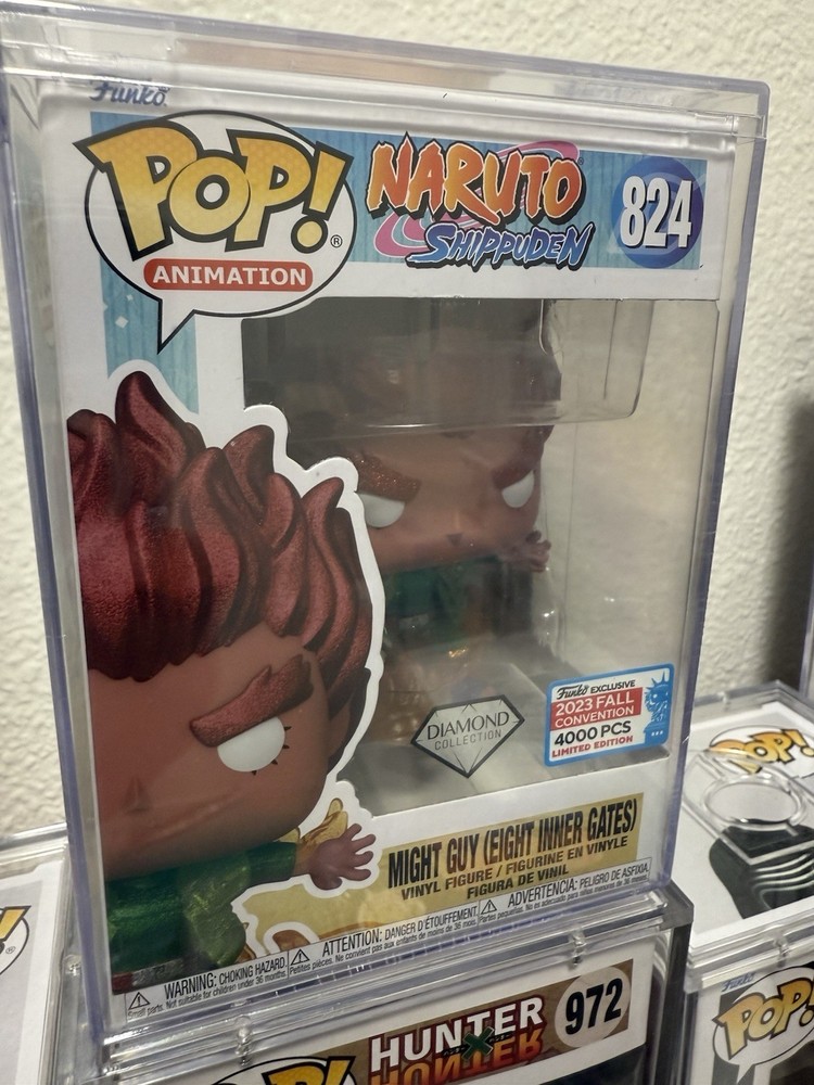 NYCC 2023 FUNKO POP 824 MIGHT GUY EIGHT INNER GATES DIAMOND Sealed Hard Stack