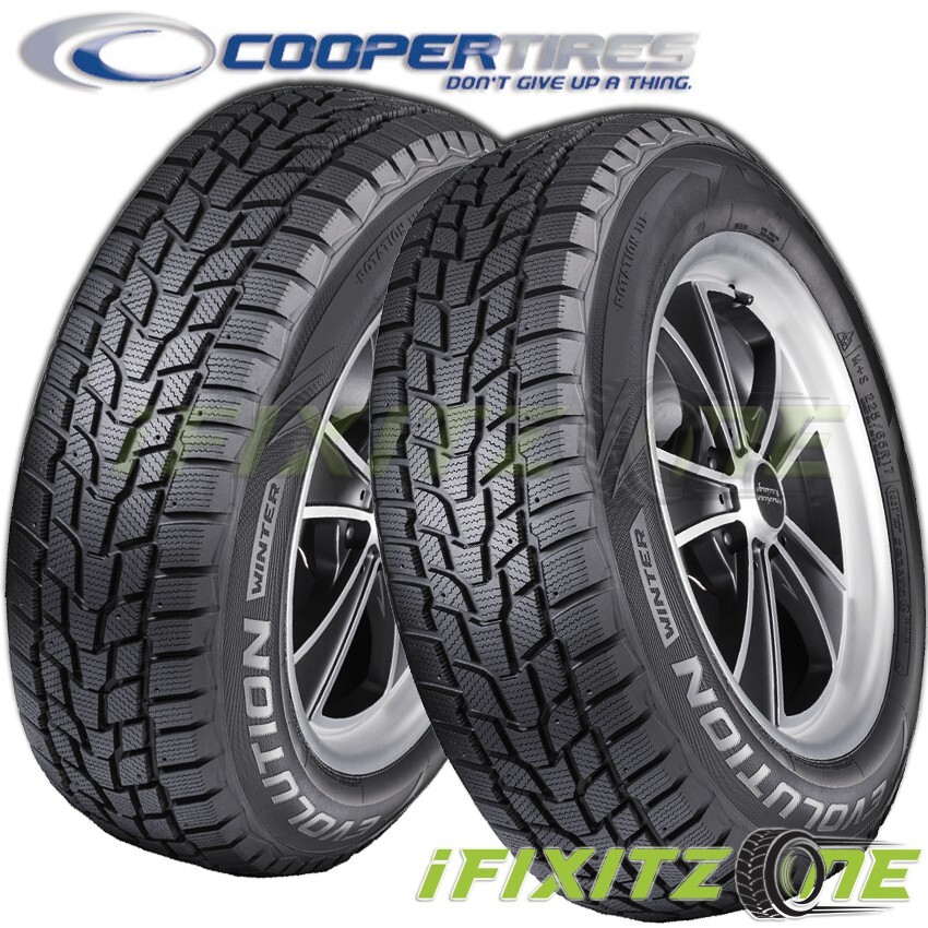 2 Cooper Evolution Winter 225/65R17 102T Tires, Snow, Studdable, Passenger, SUV