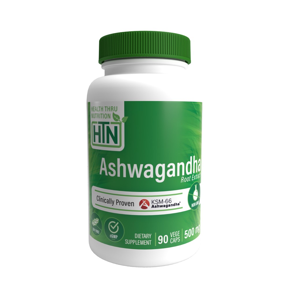 Ashwagandha 500mg (90 Vegecaps) Pure KSM_66 (Clinically Proven and Organic Root-