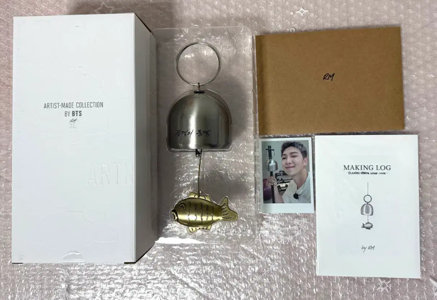 BTS Artist Made Collection by RM With Bungeo-ppang Wind Chime Kpop Official MD