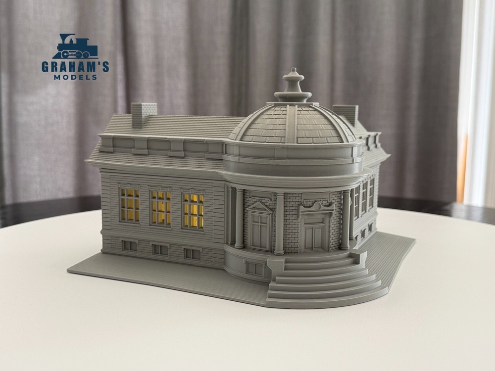 HO Scale Library / City Hall - 1:87 Gauge - Preassembled & Built