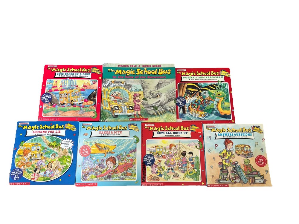 THE MAGIC SCHOOL BUS LOT OF 7 PAPERBACK  BOOKS - JOANNA COLE Bruce Degen Science