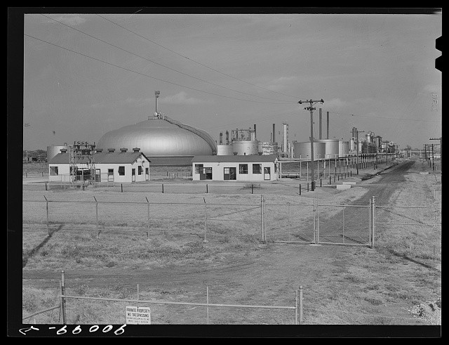 Photo:Augusta Kansas 1941 White Eagle Mobil Gas Oil Refinery Furnace