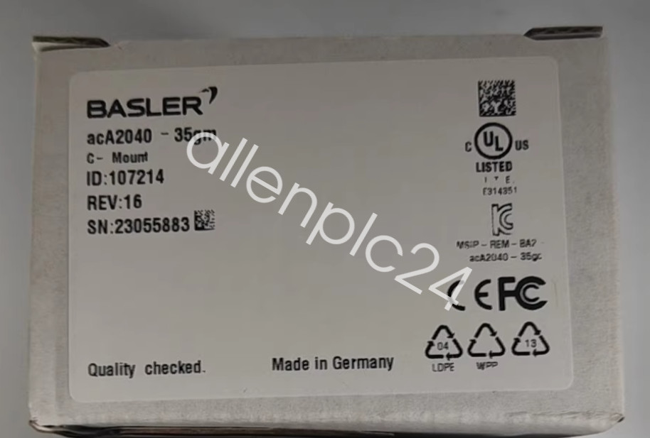 NEW BASLER Industrial Camera acA2040-35gm FedEx or DHL