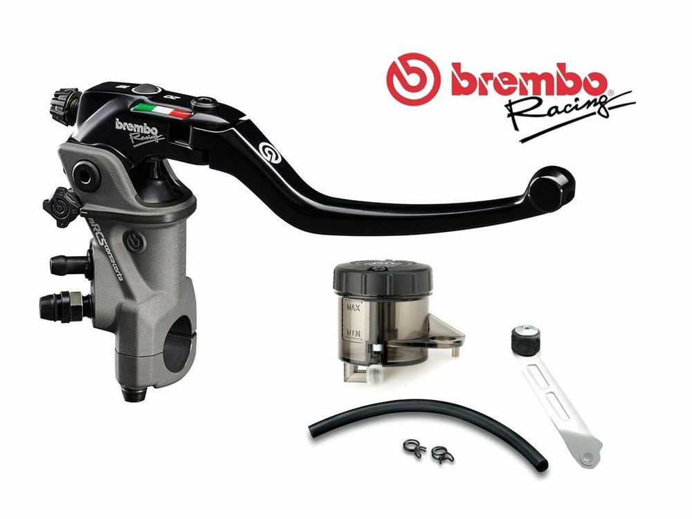 OIL TANK MOUNTING KIT SMOKED + BREMBO RADIAL BRAKE PUMP 19 RCS CORSACORTA