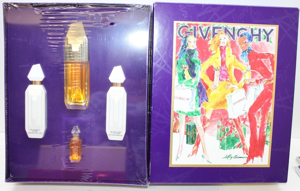 Givenchy Ysatis Boxed Gift Set Sealed Perfume Bath Gel Perfumed Beauty Veil