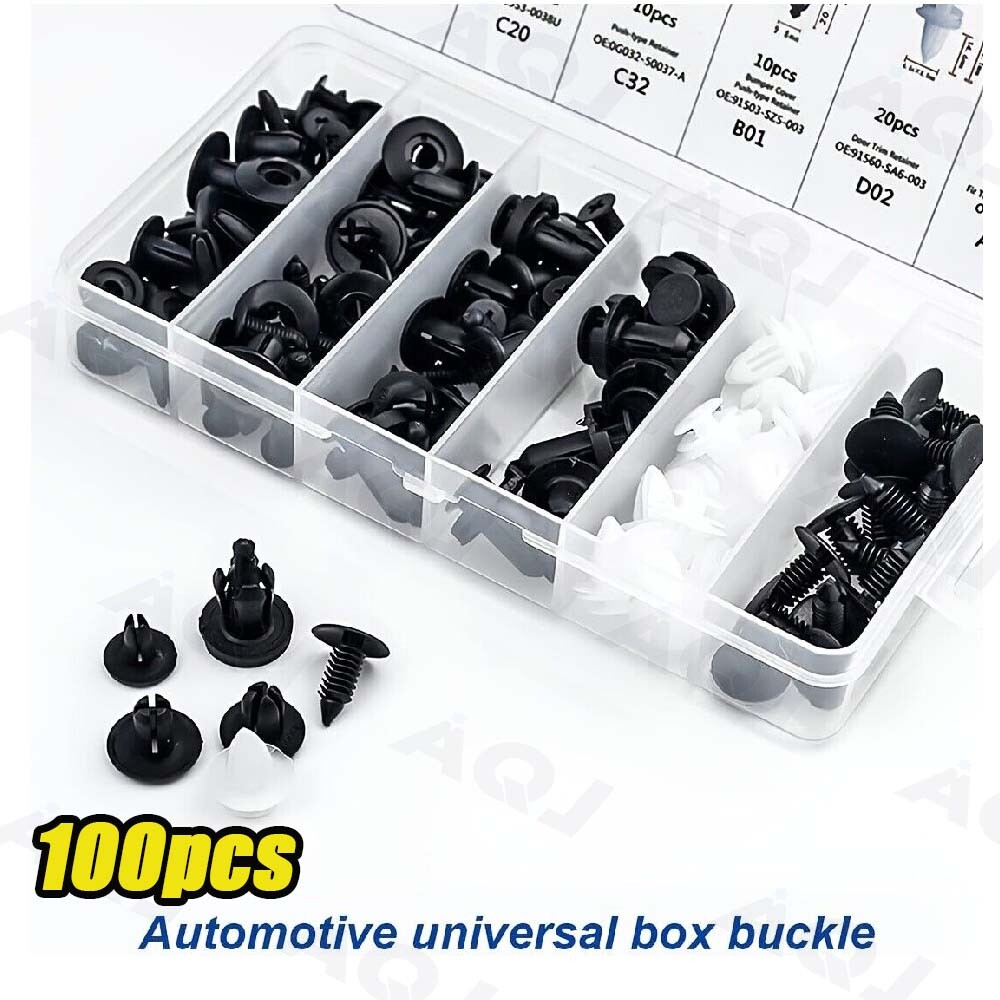 Car Bumper Rivet Retainer Clip Assortment Set for Trim Molding