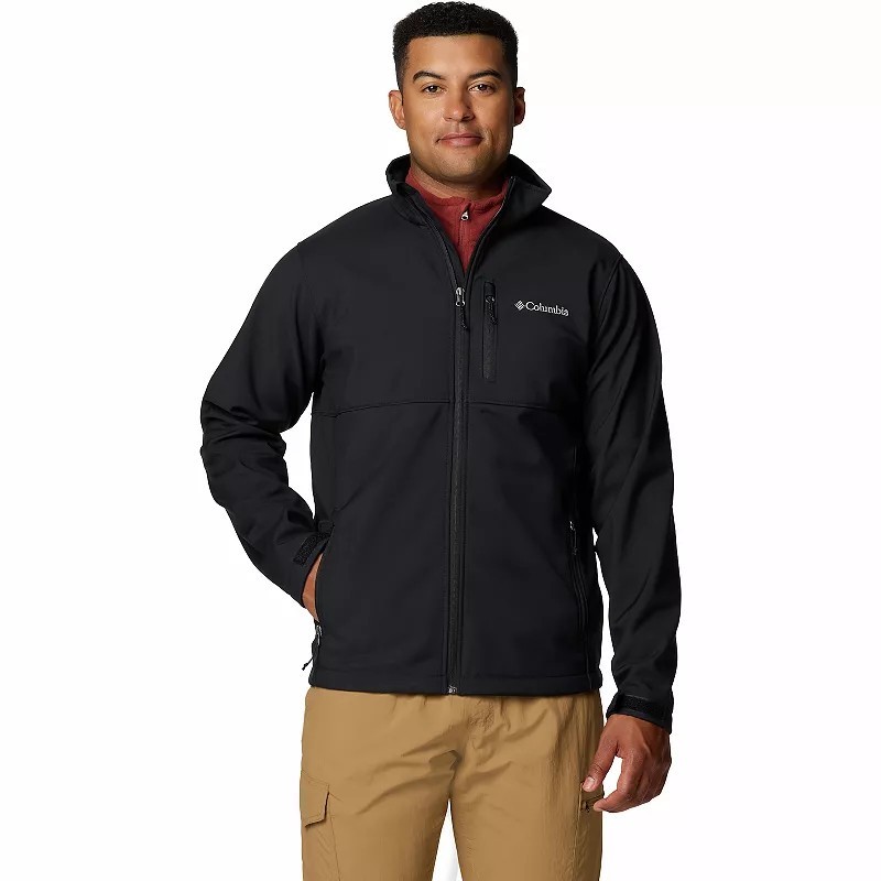Columbia Men's Omni-Shield Fleece Lined Soft-Shell Jacket Black. Sz Medium