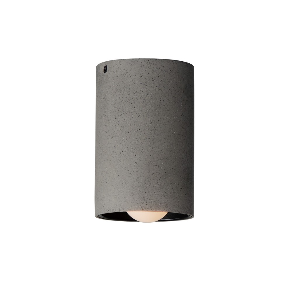 ET2 E14370 Pilar 5-Inch Grey LED Flush Mount Ceiling Light