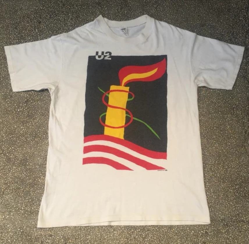 vintage U2 tour band musicUnisex T-Shirt All Size ZA432