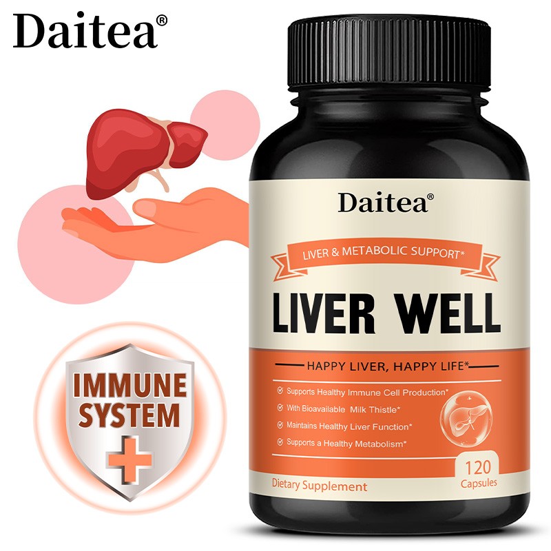 Liver Cleansing with Milk Thistle & Immune Support - 30/60/120 Capsules