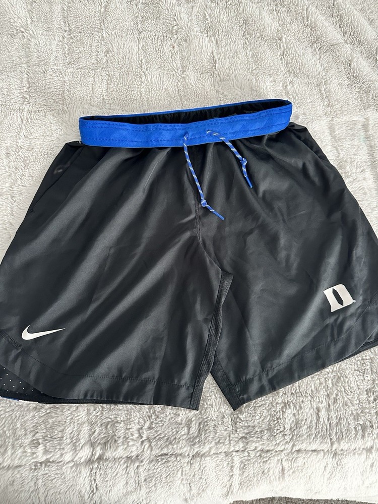 Nike Dri-Fit Men’s Duke Elite Blue Devils Black Shorts Size XL
