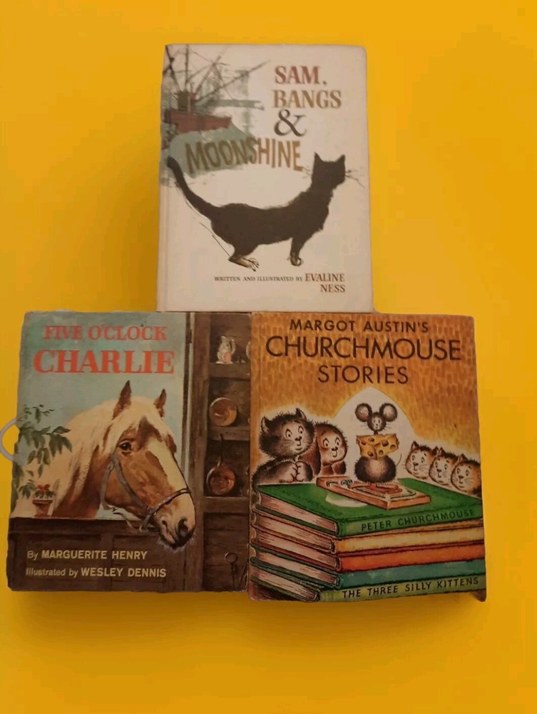 Books Lot of 3 Weekly Reader Children's Book Club Hardcover  1960’s Stories