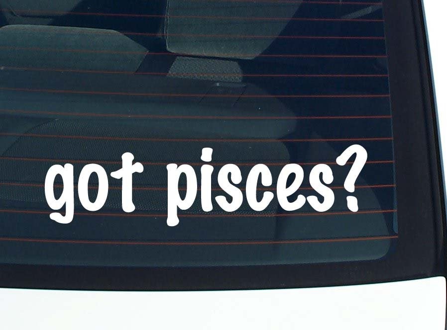 Got Pisces Zodiac Car Decal Bumper Sticker Vinyl Window Joke