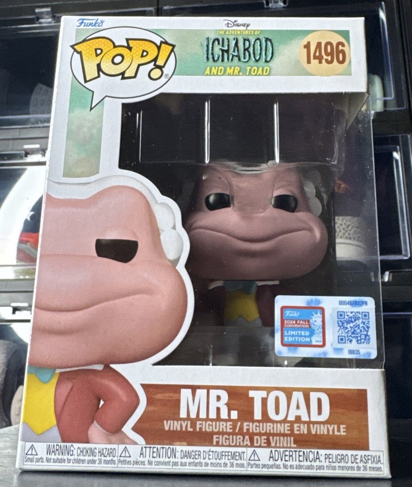 Funko POP! Disney - The Adventures of Ichabod and Mr. Toad #1496, 2024 NYCC NEW
