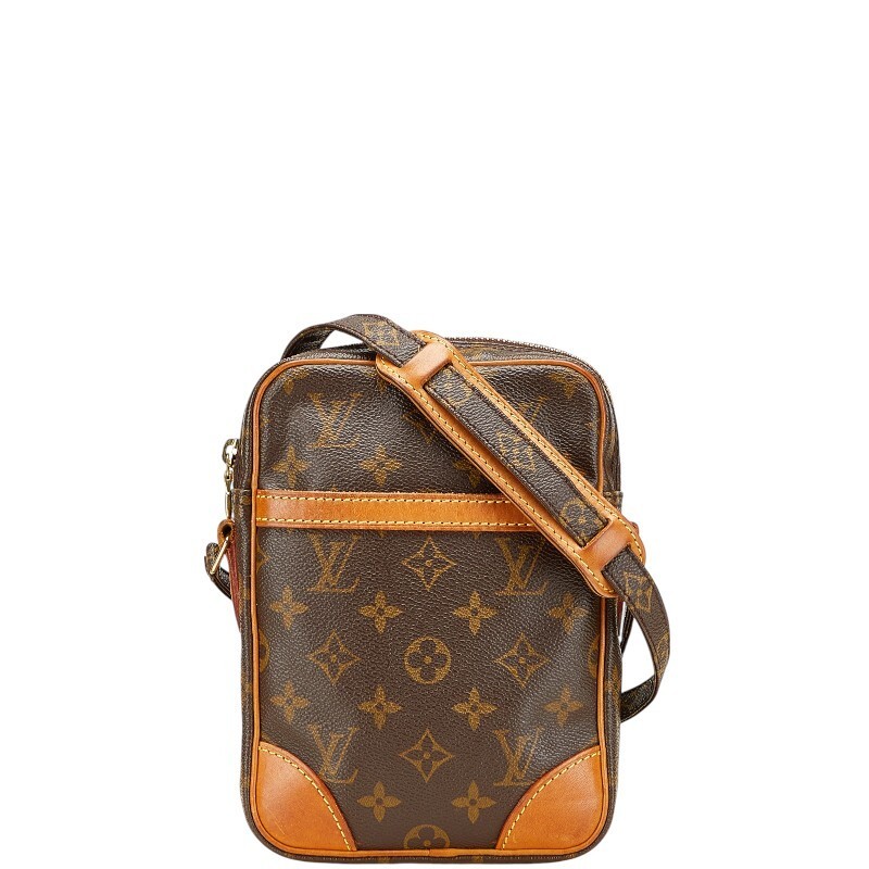 Louis Vuitton Monogram Danube Crossbody Bag M45266 in Brown PVC Leather