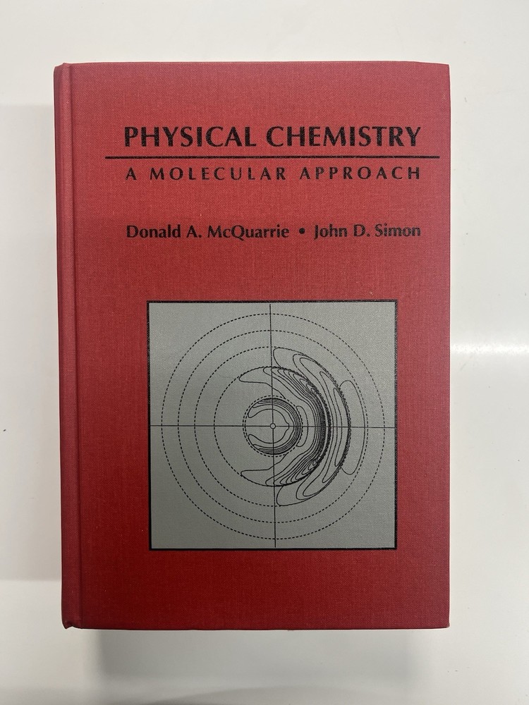 Physical Chemistry: A Molecular Approach by Donald A. McQuarrie FREE SHIPPING