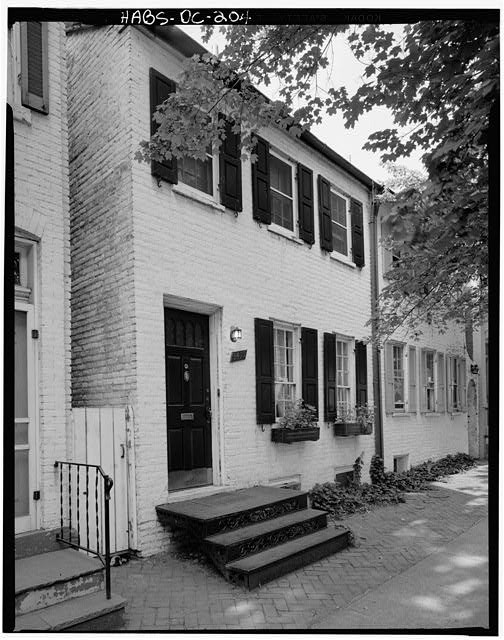 Photo:Goszler-Meem-Brown House,3412 O Street Northwest,Washington,DC,HABS