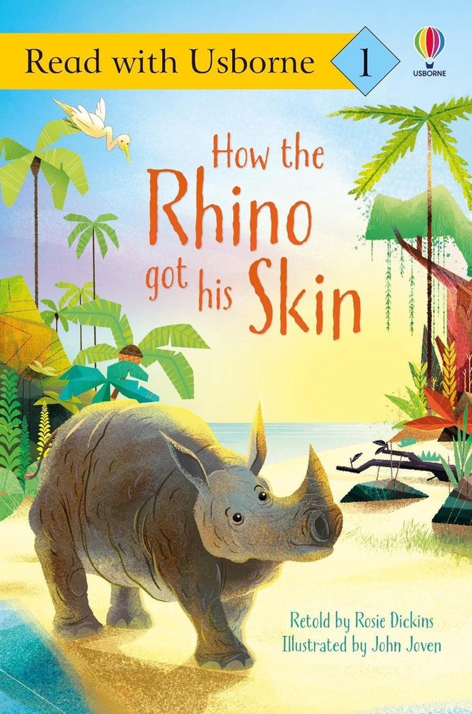 How the Rhino Got His Skin (Read with Usborne) by Rosie Dickins Paperback Book