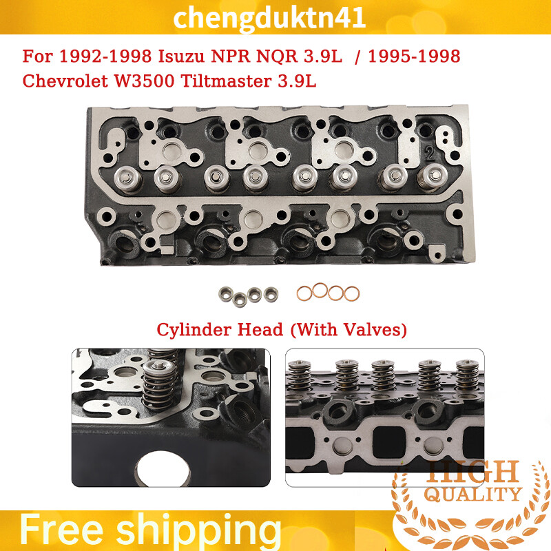 Cylinder Head With Valves Kit For Isuzu npr 3.9l 4bd2 8-97103027-1 / 1992 - 1998