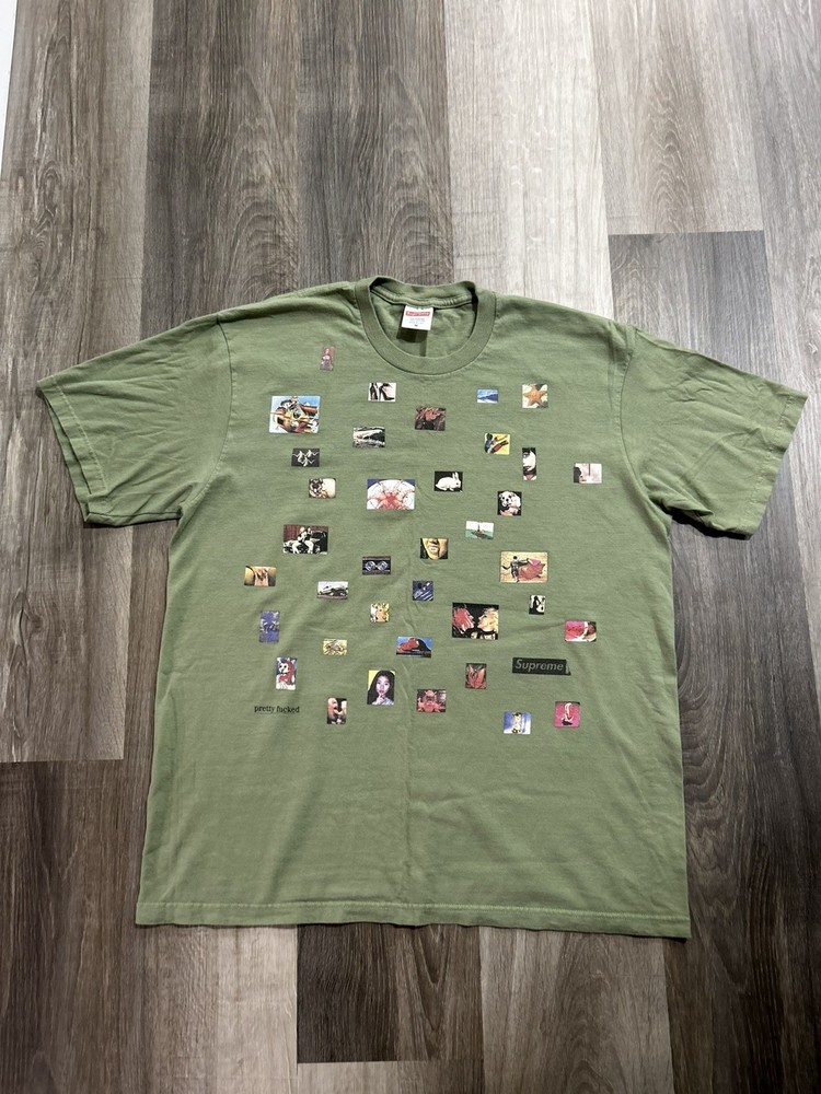 Supreme Pretty F'd T Shirt in Light Olive