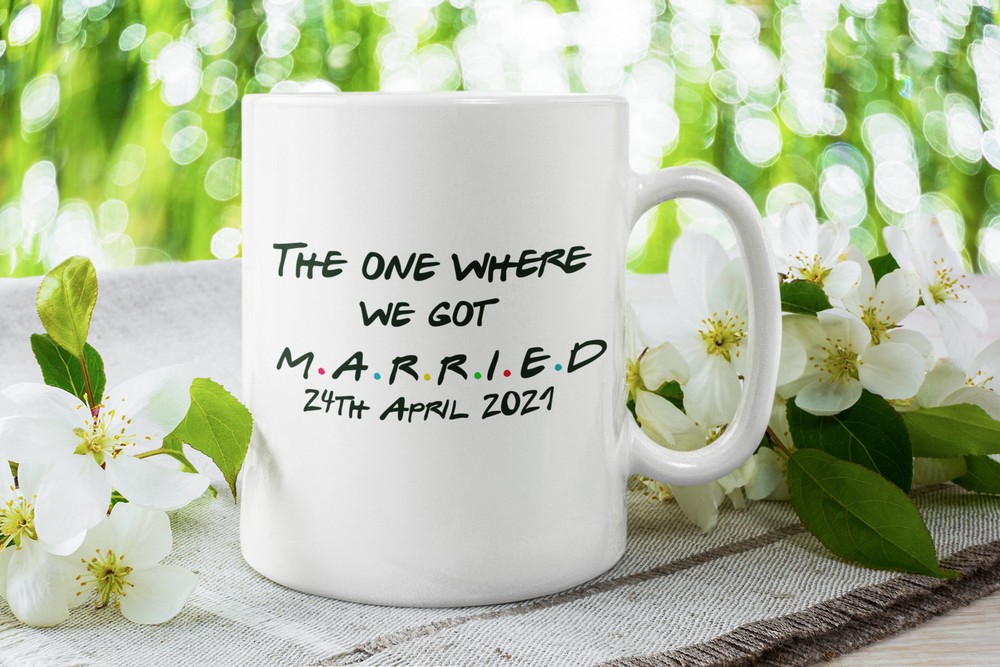 Wedding Mugs For Friends (9 Designs To Choose From) Personalised Wedding Mug