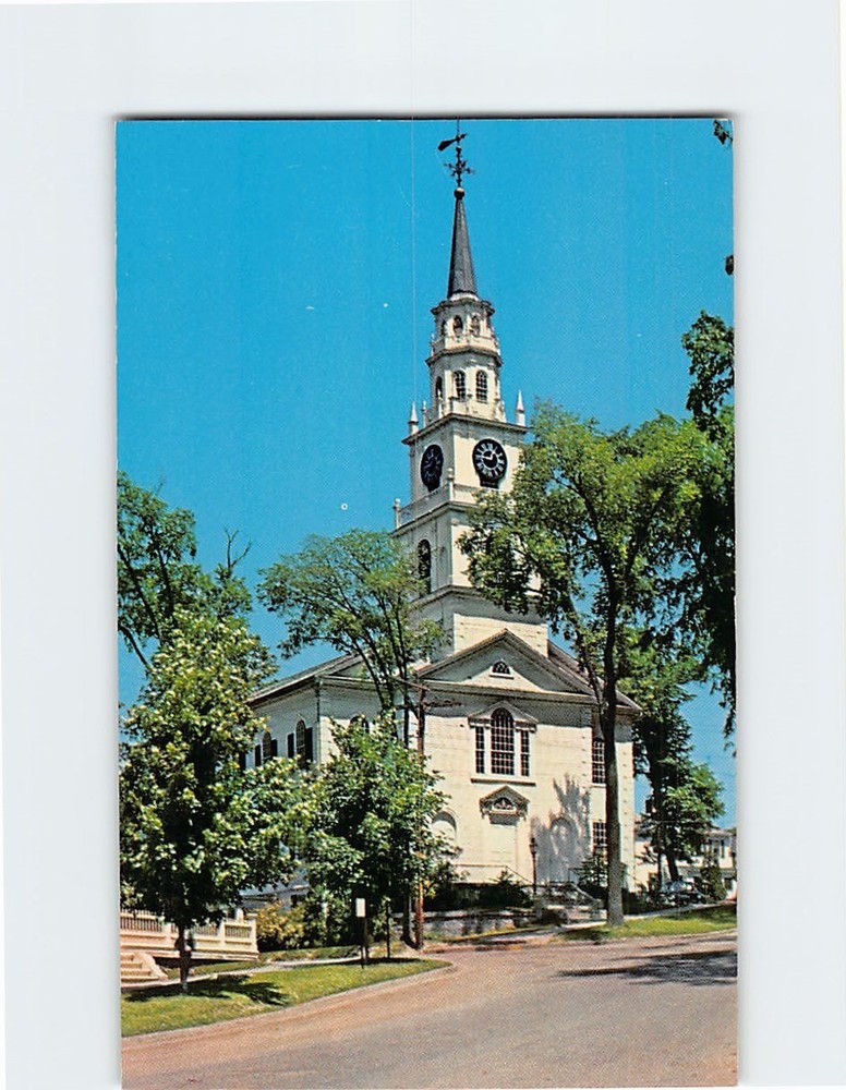 Postcard Congregational Church Middlebury Vermont USA North America