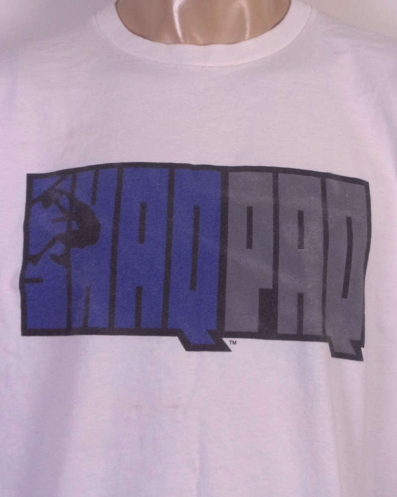 vintage 90s single stitch Reebok SHAQ Shaqpaq T-Shirt Shaquille O'Neal USA XL