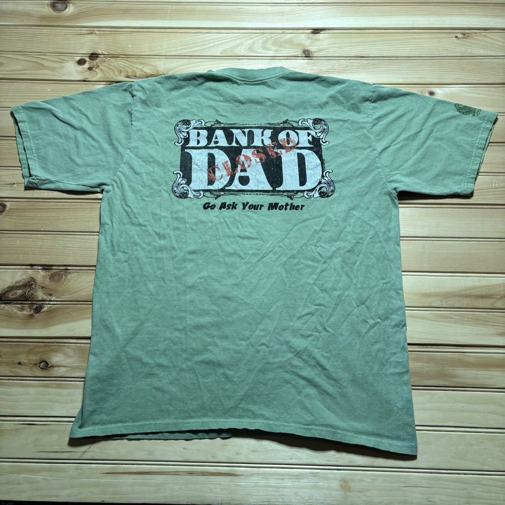 Vintage 90s Crazy Shirts Dads Wallet Is Closed Funny Hawaii Shirt Size Large