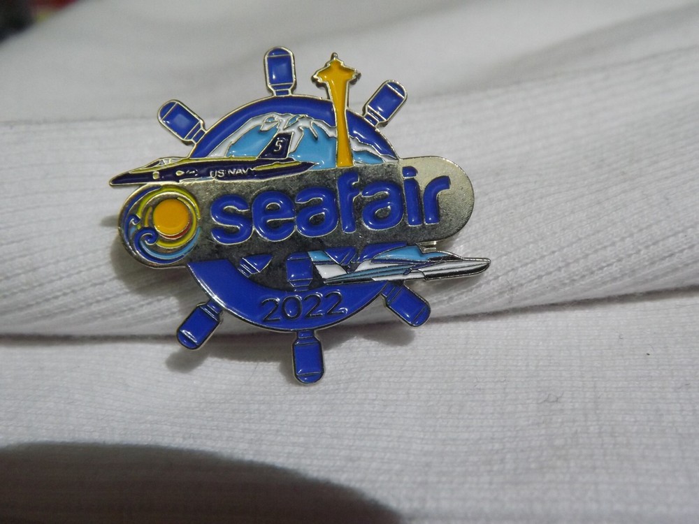 2022 Seafair Lapel Hat Pin Blue Angels-Hydroplane-Space Needle Seattle Wash.