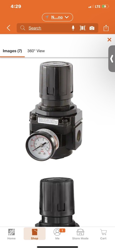 Husky 3/8 in. High Performance Air Regulator HDA72200