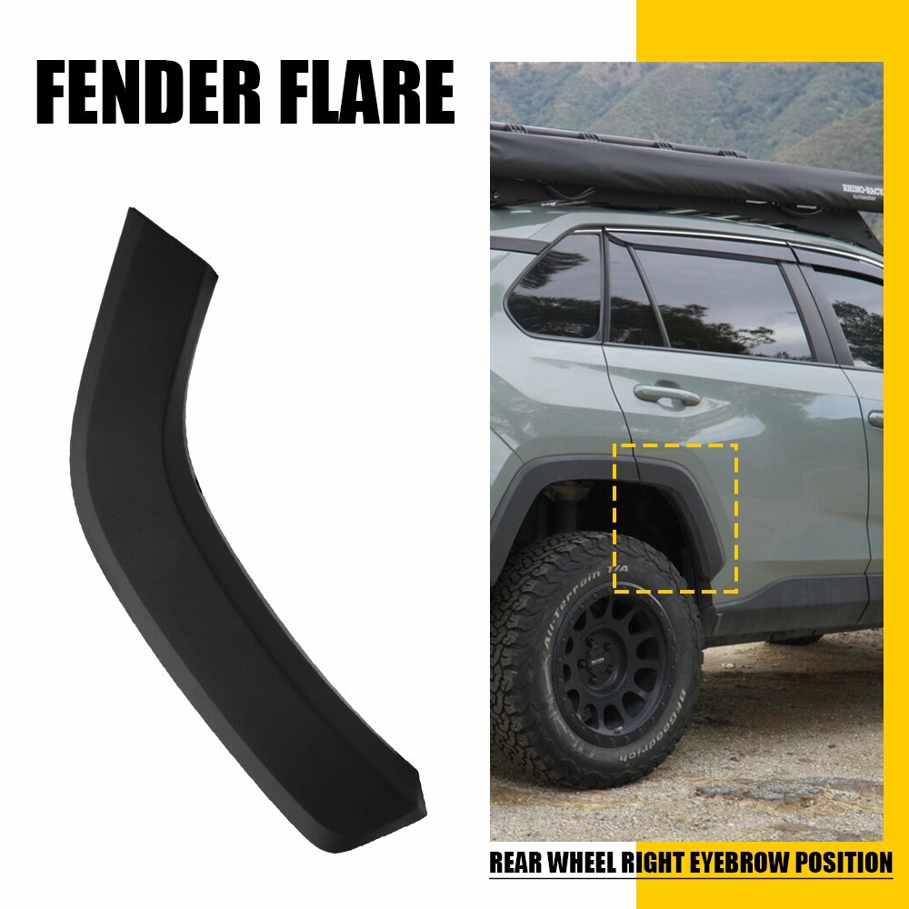 Para Toyota Rav4 2019-2024 Puerta trasera derecha arco acampanado moldura lado del pasajero