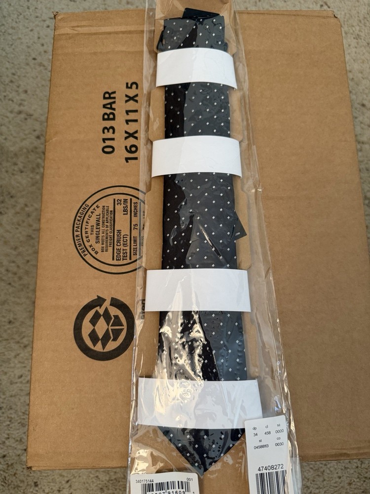 EXPRESS Black White Polka Dot 100% Silk Tie - NWT