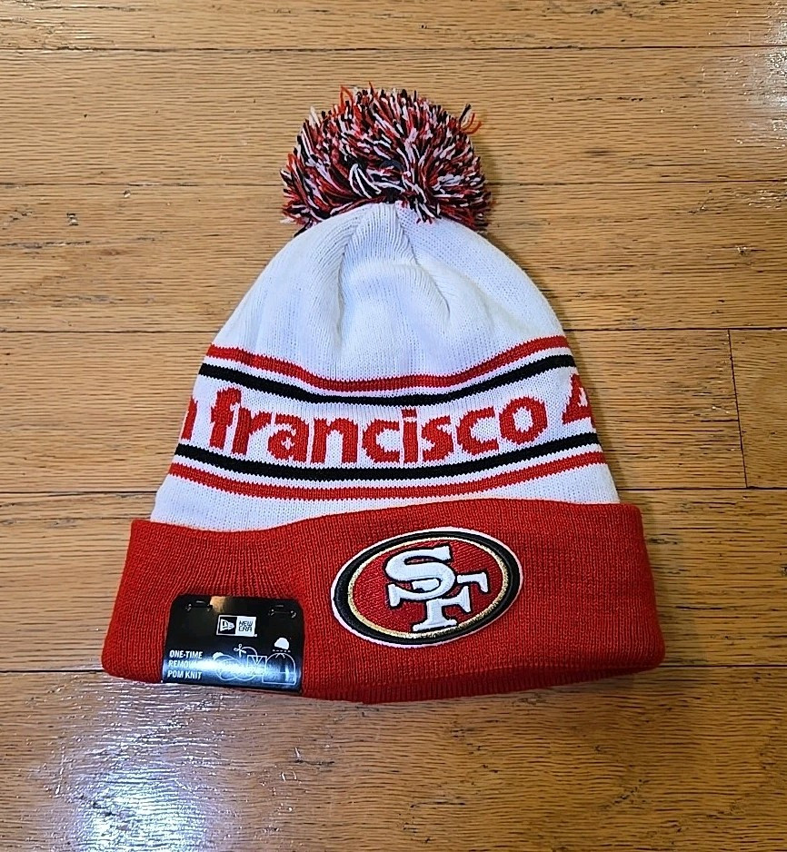 NFL San Francisco 49ers Knit Winter Beanie With Removable Pom New Era Team Color