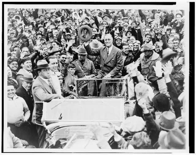 Franklin D. Roosevelt,Governor of New York,Campaigning,Hyde Park,Motorcyclists