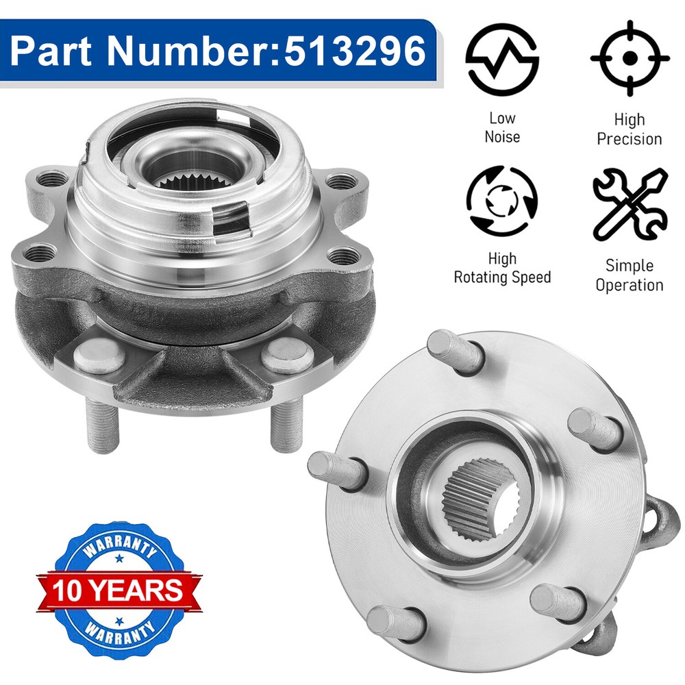 2 Front Wheel Bearing Hub for INFINITI 2013 JX35 | 2019-2021 QX50 2014-2020 QX60