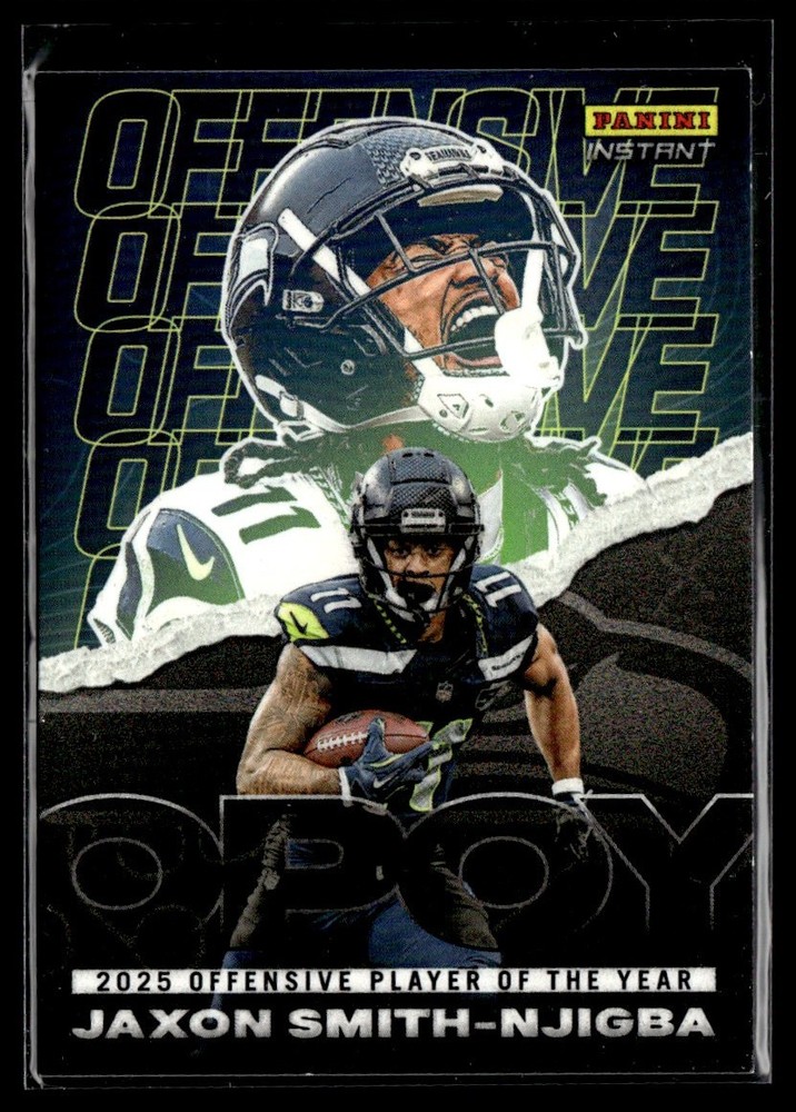 2025 Panini Instant NFL Offensive Player of The Year Jaxon Smith-Njigba Seahawks