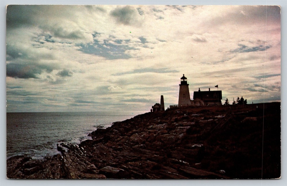 Maine Pemaquid point Lighthouse Postcard, C4