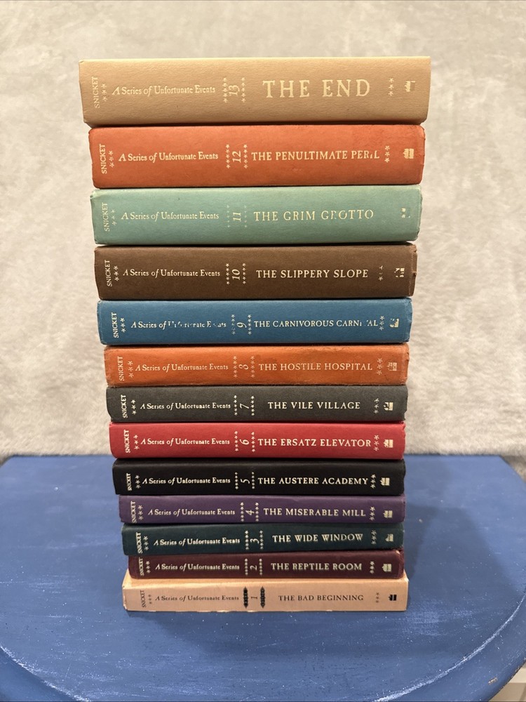 A Series of Unfortunate Events By Lemony Snicket 1-13 Complete Set Hardcover Lot