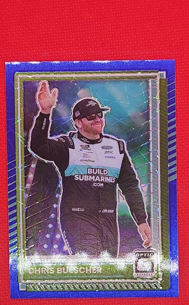 2025 Panini Donruss Nascar - Chris Buescher #71 Optic Blue Velocity Prizm