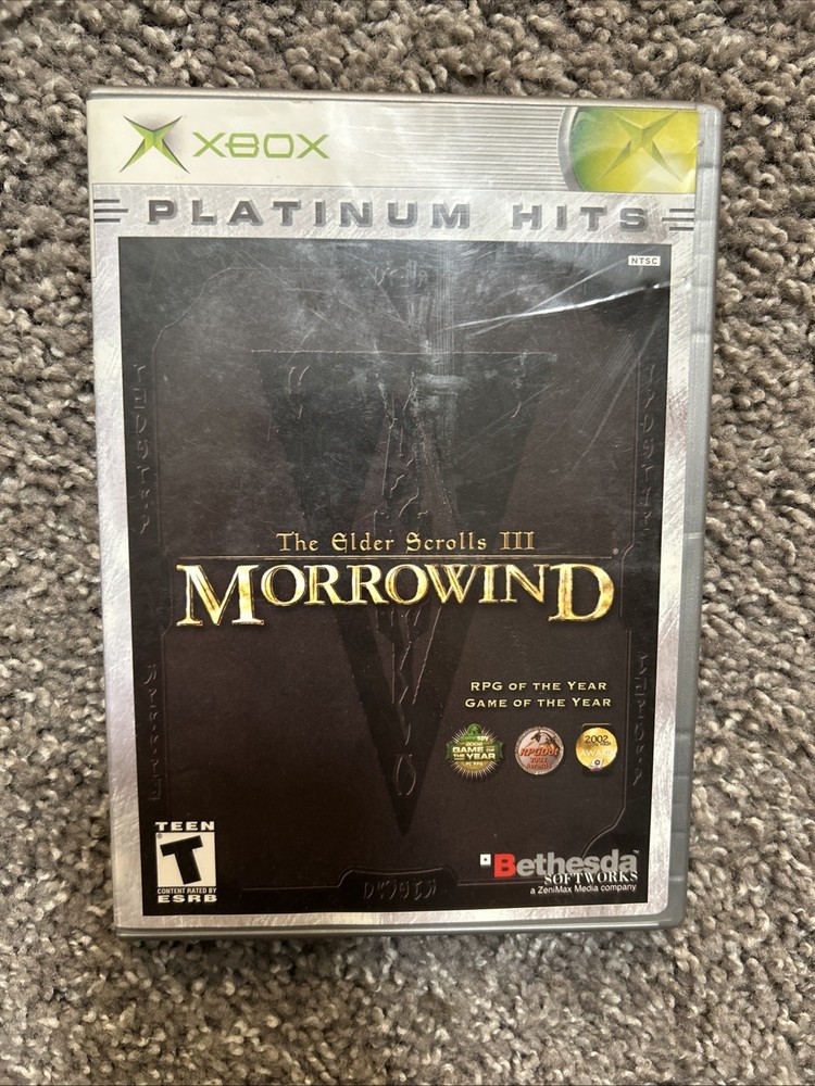 The Elder Scrolls III: Morrowind Platinum Hits Xbox Case Disc Tested
