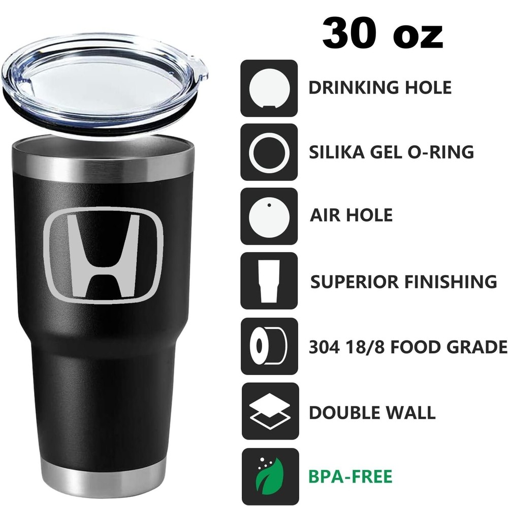 Honda Logo 30 oz Insulated Drink Tumbler | For those car buffs